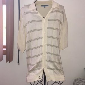 white shirt with tan lines